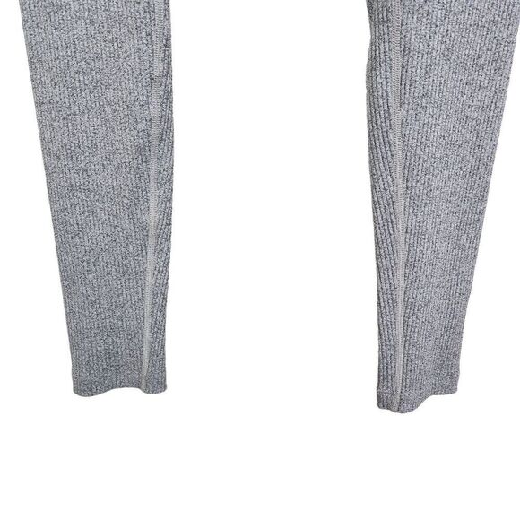 YEAR‎ OF OURS Leggings Womens Large Heather Grey Veronica Ribbed Crossover Pants - Picture 4 of 9